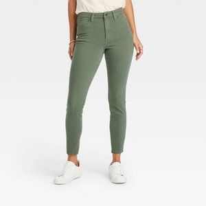 Universal Thread High Waist Skinny Olive Jeans